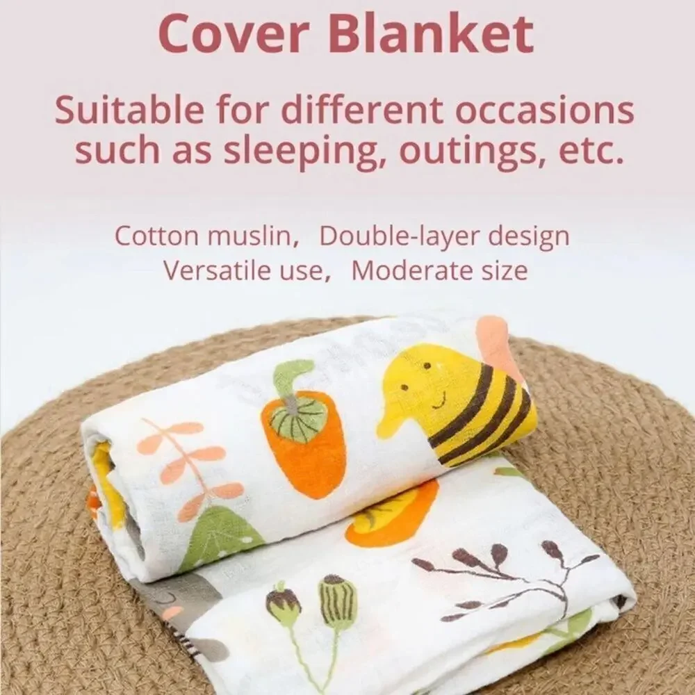 New double layer 100% cotton blanket